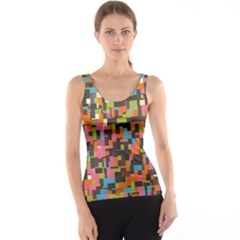 Colorful Pixels Tank Top by LalyLauraFLM