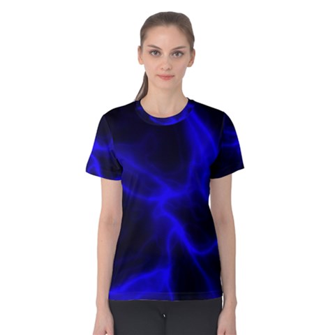 Cosmic Energy Blue Women s Cotton Tees by ImpressiveMoments