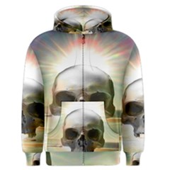 Skull Sunset Men s Zipper Hoodies by icarusismartdesigns