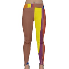 Colorful Lines Yoga Leggings by Valentinaart