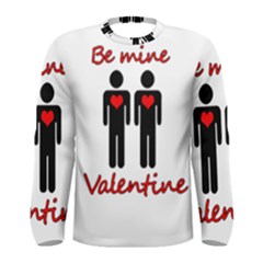 Be Mine Valentine Men s Long Sleeve Tee by Valentinaart
