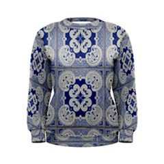 Ceramic Portugal Tiles Wall Women s Sweatshirt by Amaryn4rt