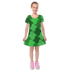 Fabric Textile Texture Surface Kids  Short Sleeve Velvet Dress by Nexatart