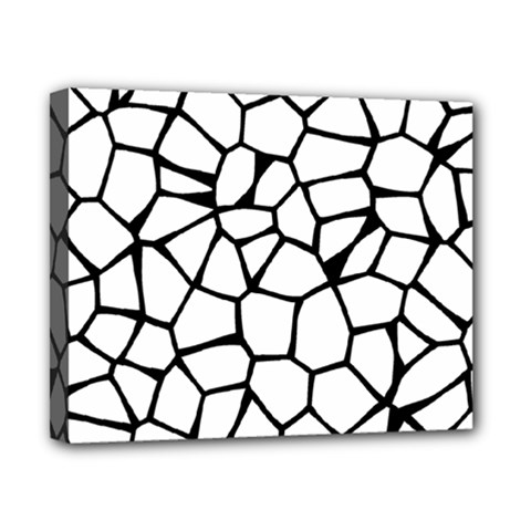 Seamless Cobblestone Texture Specular Opengameart Black White Canvas 10  X 8  by Alisyart