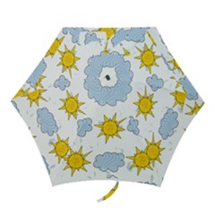 Sunshine Tech White Mini Folding Umbrellas by Simbadda