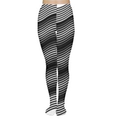 Two Layers Consisting Of Curves With Identical Inclination Patterns Women s Tights by Simbadda