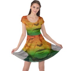 Rainbow Trump  Cap Sleeve Dresses by Valentinaart