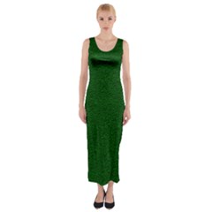 Texture Green Rush Easter Fitted Maxi Dress by Simbadda