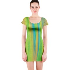 Pattern Short Sleeve Bodycon Dress by Valentinaart