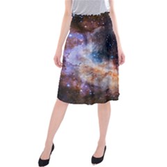 Celestial Fireworks Midi Beach Skirt by SpaceShop