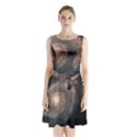 Whirlpool Galaxy And Companion Sleeveless Chiffon Waist Tie Dress View1