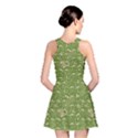 Green Colour Pattern with A Fishes Reversible Skater Dress View2