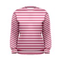 Horizontal Stripes Light Pink Women s Sweatshirt View1