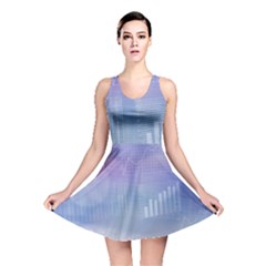 Business Background Blue Corporate Reversible Skater Dress by Nexatart
