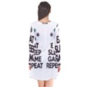 Eat sleep game repeat Flare Dress View2