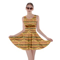 Delicious Burger Pattern Skater Dress by berwies