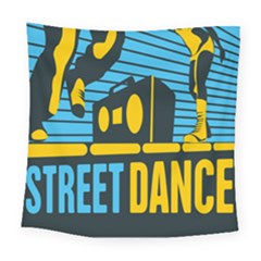 Street Dance R&b Music Square Tapestry (large) by Mariart