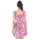 Watercolor cute dreamcatcher with feathers background Scoop Neck Skater Dress View2