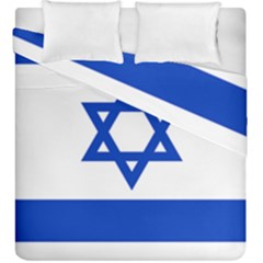 Flag Of Israel Duvet Cover Double Side (king Size) by abbeyz71