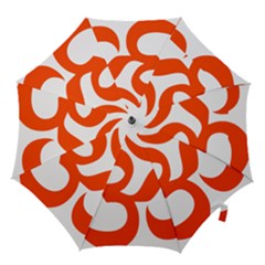 Hindu Om Symbol (orange) Hook Handle Umbrellas (medium) by abbeyz71