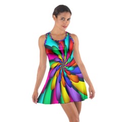 Star Flower Color Rainbow Cotton Racerback Dress by Mariart
