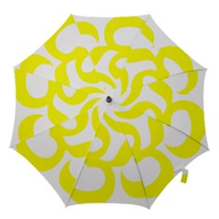 Hindu Om Symbol (maze Yellow) Hook Handle Umbrellas (medium) by abbeyz71