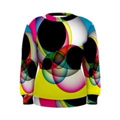 Apollonius Color Multi Circle Polkadot Women s Sweatshirt by Mariart