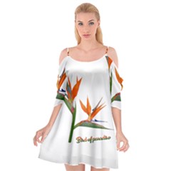 Bird Of Paradise Cutout Spaghetti Strap Chiffon Dress by Valentinaart