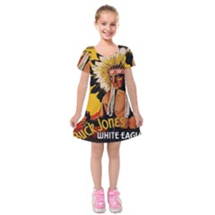 White Eagle Kids  Short Sleeve Velvet Dress by Valentinaart