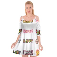 Lucky Happt Good Sign Star Cutout Spaghetti Strap Chiffon Dress by Mariart