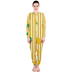 Pineapple Onepiece Jumpsuit (ladies)  by LimeGreenFlamingo