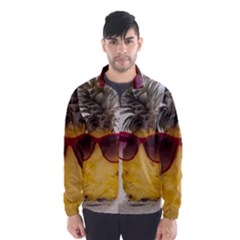 Pineapple With Sunglasses Wind Breaker (men) by LimeGreenFlamingo