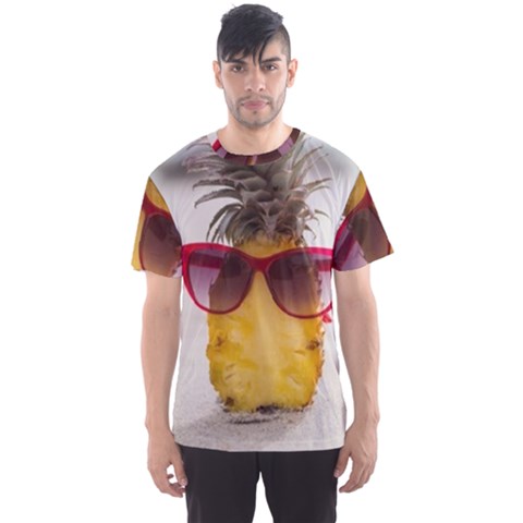 Pineapple With Sunglasses Men s Sports Mesh Tee by LimeGreenFlamingo
