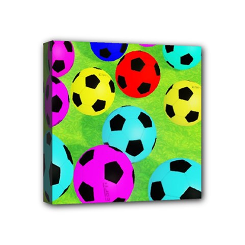 Balls Colors Mini Canvas 4  X 4  by BangZart