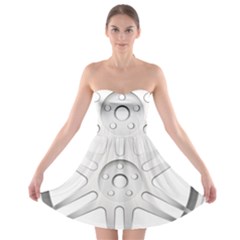 Wheel Skin Cover Strapless Bra Top Dress by BangZart
