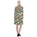 Snakes And Ladders Long Sleeve Velvet Front Wrap Dress View2