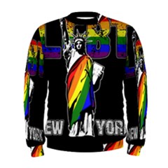 Lgbt New York Men s Sweatshirt by Valentinaart