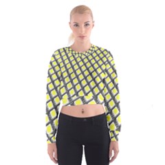 Wafer Size Figure Cropped Sweatshirt by Mariart