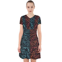 Square Pheonix Blue Orange Red Adorable In Chiffon Dress by Mariart