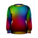 Bright Lines Resolution Image Wallpaper Rainbow Women s Sweatshirt View1