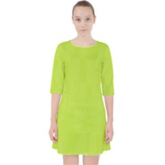 Line Green Pocket Dress by Mariart