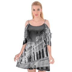 Architecture Parliament Landmark Cutout Spaghetti Strap Chiffon Dress by Nexatart