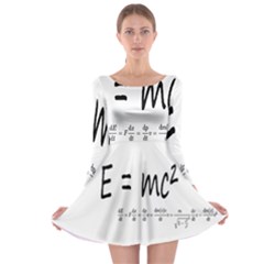 E=mc2 Formula Physics Relativity Long Sleeve Skater Dress by picsaspassion