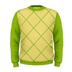 Cross Lines (green And Yellow) Men s Sweatshirt by berwies