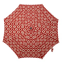 Ornate Christmas Decor Pattern Hook Handle Umbrellas (large) by patternstudio
