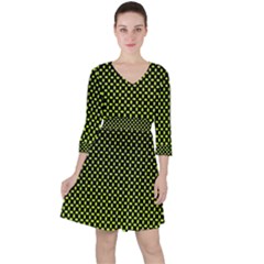 Pattern Halftone Background Dot Ruffle Dress by BangZart