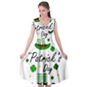 St Patricks Leprechaun Cap Sleeve Wrap Front Dress View1