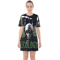 Ecology Sixties Short Sleeve Mini Dress by Valentinaart
