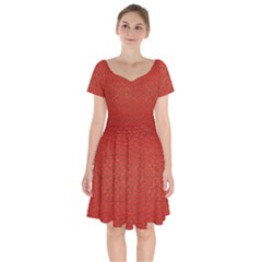 Strawberries 2 Short Sleeve Bardot Dress by trendistuff