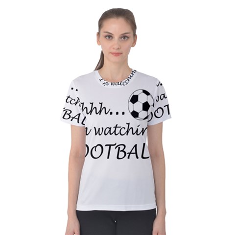 Football Fan  Women s Cotton Tee by Valentinaart